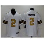 Men's New Orleans Saints #2 Jameis Winston White Limited Jersey