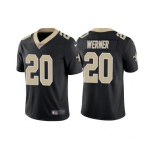 Men's New Orleans Saints #20 Pete Werner Black Vapor Limited Stitched Jersey