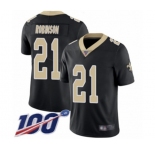 Men's New Orleans Saints #21 Patrick Robinson Black Team Color Vapor Untouchable Limited Player 100th Season Football Jersey
