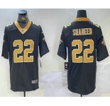 Men's New Orleans Saints #22 Rashid Shaheed Black 2023 Vapor Limited Stitched Jersey