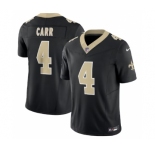 Men's New Orleans Saints #4 Derek Carr Black 2023 F.U.S.E. Vapor Untouchable Limited Football Stitched Jersey