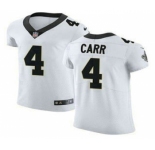 Men's New Orleans Saints #4 Derek Carr White Vapor Limited Stitched Jersey