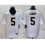 Men's New Orleans Saints #5 Jarvis Landry White 2022 Vapor Untouchable Stitched NFL Nike Limited Jersey