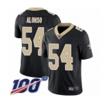 Men's New Orleans Saints #54 Kiko Alonso Black Team Color Vapor Untouchable Limited Player 100th Season Football Jersey
