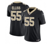 Men's New Orleans Saints #55 Kaden Elliss Black 2026 F.U.S.E Vapor Limited Stitched Football Jersey