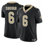 Men's New Orleans Saints #6 Tyler Shough Black 2025 Draft F.U.S.E. Vapor Limited Football Stitched Jersey