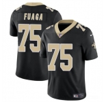 Men's New Orleans Saints #75 Taliese Fuaga Black 2024 Draft Vapor Limited Football Stitched Jersey