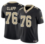 Men's New Orleans Saints #76 Will Clapp Black 2025 F.U.S.E. Vapor Limited Football Stitched Jersey