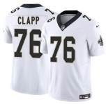 Men's New Orleans Saints #76 Will Clapp White 2025 F.U.S.E. Vapor Limited Football Stitched Jersey