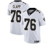 Men's New Orleans Saints #76 Will Clapp White 2025 Vapor Limited Football Stitched Jersey