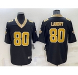 Men's New Orleans Saints #80 Jarvis Landry Black 2022 Vapor Untouchable Stitched NFL Nike Limited Jersey