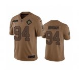 Men's New Orleans Saints #94 Cameron Jordan 2023 Brown Salute To Service Limited Football Stitched Jersey