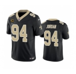 Men's New Orleans Saints #94 Cameron Jordan Black 2023 F.U.S.E. With 4-Star C Patch Vapor Untouchable Limited Football Stitched Jersey