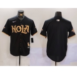 Men's New Orleans Saints Blank Black Cool Base Stitched Baseball Jersey
