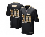 Men's Nike New Orleans Saints #10 Brandin Cooks Limited Black Strobe NFL Jersey