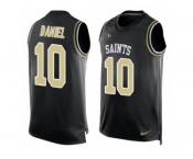 Men's Nike New Orleans Saints #10 Chase Daniel Limited Black Player Name & Number Tank Top NFL Jersey