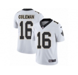 Men's Nike New Orleans Saints #16 Brandon Coleman Vapor Untouchable Limited White NFL Jersey