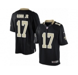 Men's Nike New Orleans Saints #17 Ted Ginn Jr Limited Black Team Color NFL Jersey