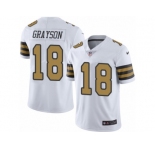 Men's Nike New Orleans Saints #18 Garrett Grayson Limited White Rush NFL Jersey