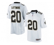 Men's Nike New Orleans Saints #20 Marshon Lattimore Limited White NFL Jersey