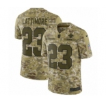 Men's Nike New Orleans Saints #23 Marshon Lattimore Limited Camo 2018 Salute to Service NFL Jersey
