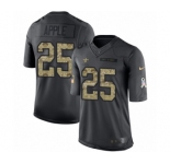 Men's Nike New Orleans Saints #25 Eli Apple Limited Black 2016 Salute to Service NFL Jersey