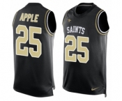 Men's Nike New Orleans Saints #25 Eli Apple Limited Black Player Name & Number Tank Top NFL Jersey