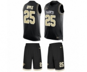 Men's Nike New Orleans Saints #25 Eli Apple Limited Black Tank Top Suit NFL Jersey