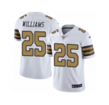 Men's Nike New Orleans Saints #25 P. J. Williams Limited White Rush NFL Jersey