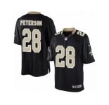 Men's Nike New Orleans Saints #28 Adrian Peterson Limited Black Team Color NFL Jersey