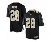 Men's Nike New Orleans Saints #28 B.W. Webb Limited Black Team Color NFL Jersey