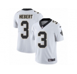 Men's Nike New Orleans Saints #3 Bobby Hebert Vapor Untouchable Limited White NFL Jersey