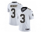 Men's Nike New Orleans Saints #3 Bobby Hebert Vapor Untouchable Limited White NFL Jersey