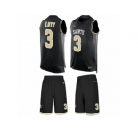 Men's Nike New Orleans Saints #3 Will Lutz Limited Black Tank Top Suit NFL Jersey