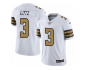 Men's Nike New Orleans Saints #3 Will Lutz Limited White Rush NFL Jersey