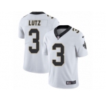 Men's Nike New Orleans Saints #3 Will Lutz Vapor Untouchable Limited White NFL Jersey