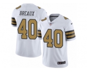 Men's Nike New Orleans Saints #40 Delvin Breaux Limited White Rush NFL Jersey