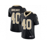 Men's Nike New Orleans Saints #40 Delvin Breaux Vapor Untouchable Limited Black Team Color NFL Jersey