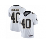Men's Nike New Orleans Saints #40 Delvin Breaux Vapor Untouchable Limited White NFL Jersey