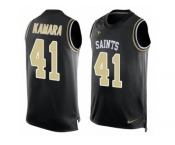 Men's Nike New Orleans Saints #41 Alvin Kamara Limited Black Player Name & Number Tank Top NFL Jersey