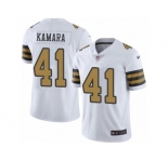Men's Nike New Orleans Saints #41 Alvin Kamara Limited White Rush NFL Jersey