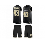Men's Nike New Orleans Saints #43 Marcus Williams Limited Black Tank Top Suit NFL Jersey