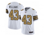 Men's Nike New Orleans Saints #43 Marcus Williams Limited White Rush NFL Jersey