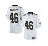 Men's Nike New Orleans Saints #46 Ken Crawley Limited White NFL Jersey