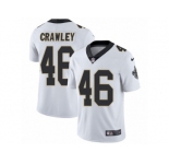 Men's Nike New Orleans Saints #46 Ken Crawley Vapor Untouchable Limited White NFL Jersey
