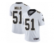 Men's Nike New Orleans Saints #51 Sam Mills Vapor Untouchable Limited White NFL Jersey
