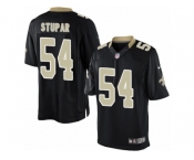 Men's Nike New Orleans Saints #54 Nate Stupar Limited Black Team Color NFL Jersey