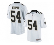 Men's Nike New Orleans Saints #54 Nate Stupar Limited White NFL Jersey