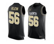 Men's Nike New Orleans Saints #56 A.J. Klein Limited Black Player Name & Number Tank Top NFL Jersey