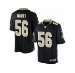 Men's Nike New Orleans Saints #56 Michael Mauti Limited Black Team Color NFL Jersey